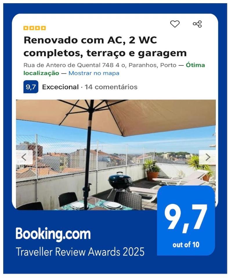 Renovado Com Ac, 2 Wc Completos, Terraco E Garagem Daire Porto Dış mekan fotoğraf